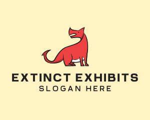 Dragon Dinosaur Cartoon logo