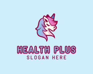 Mythical Unicorn Horse logo