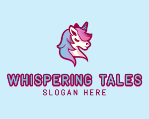 Mythical Unicorn Horse logo design