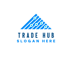 Trading Statistics Triangle logo design
