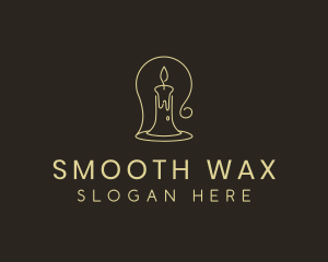 Candle Wax Lamp logo design