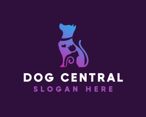 Dog Cat Vet logo design