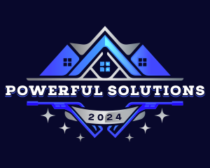 Power Wash Cleaning Sanitation logo design