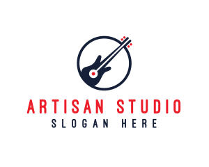 Guitar Music Studio logo design