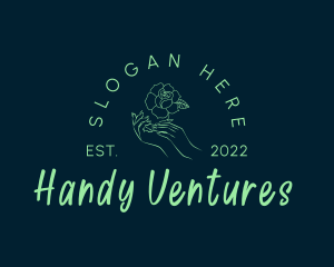 Hand Spa Flower logo