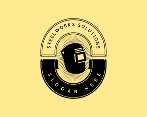 Handyman Welding Helmet logo design