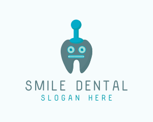Dental Tooth Robot  logo design