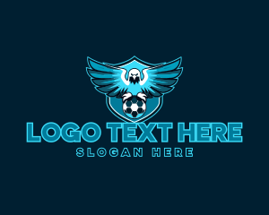 Blue Eagle Hawk Soccer logo