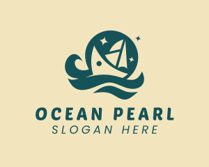 Ocean Yacht Cruise logo design