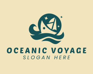 Ocean Yacht Cruise logo design