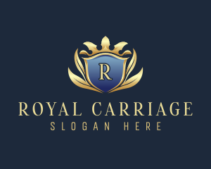 Elegant Crown Crest logo design