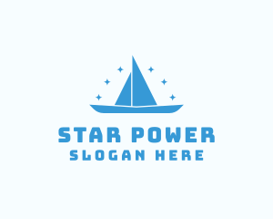 Star Sailboat Adventure logo design