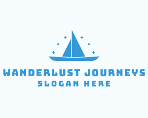 Star Sailboat Adventure logo design