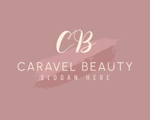 Feminine Watercolor Cosmetics logo design