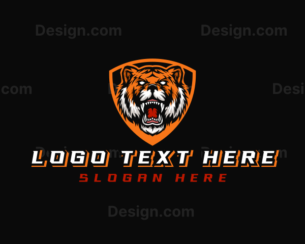 Wild Tiger Shield Logo