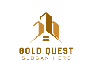 Gold House Building  logo design