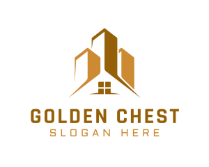 Gold House Building  logo design