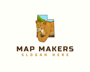 Utah Cougar Animal logo design