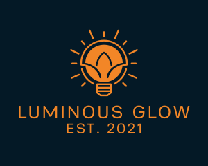 Incandescent Light Bulb  logo design