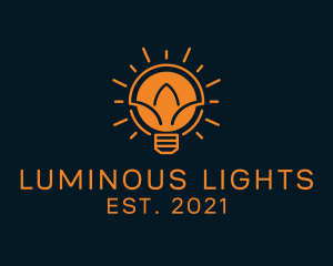 Incandescent Light Bulb  logo design