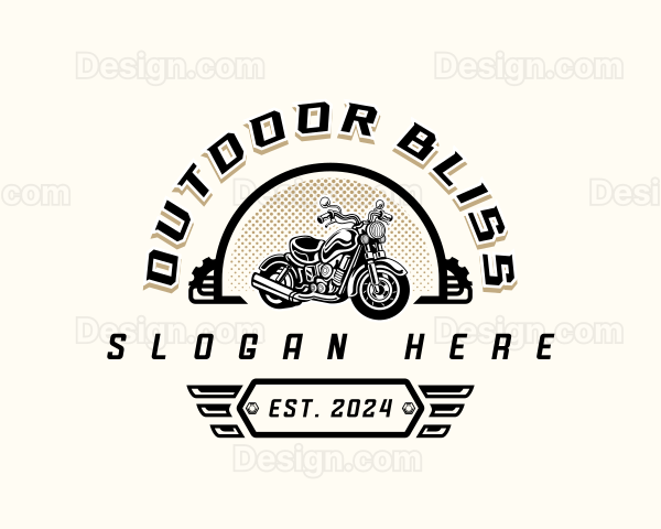 Garage Motorcycle Racer Logo