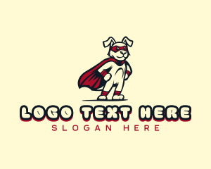 Superhero Canine Pet logo