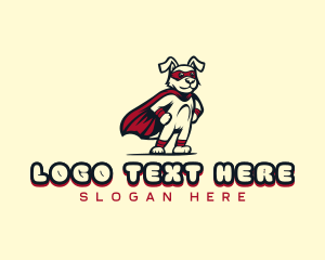 Superhero Canine Pet Logo