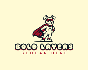 Superhero Canine Pet logo design