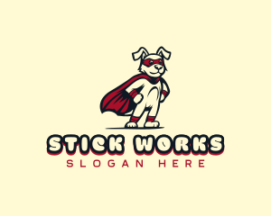 Superhero Canine Pet logo design