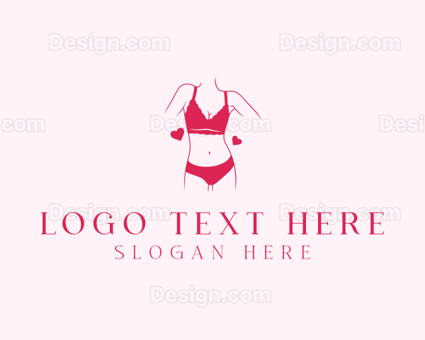 Bikini Lingerie Fashion Logo