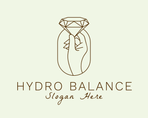 Diamond Jewelry Hand logo design