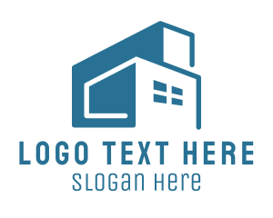 Factory Building Property Logo