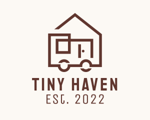 Trailer House Cabin  logo design