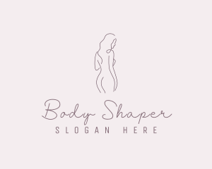 Sexy Naked Female Goddess logo design