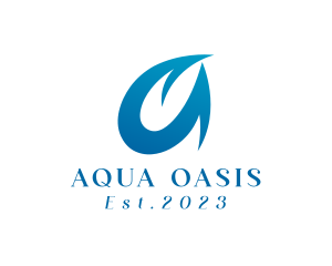 Aqua Resort Letter A  logo design