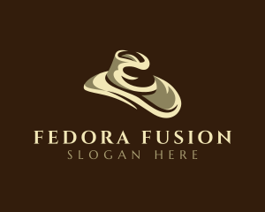 Fashion Fedora Hat logo design