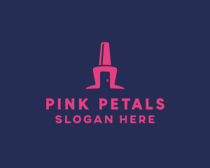 Pink Nail Spa logo design