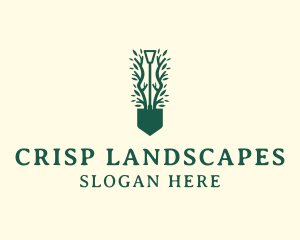 Landscaping Garden Shovel logo