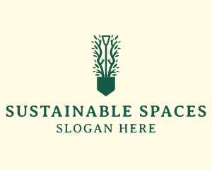 Landscaping Garden Shovel logo