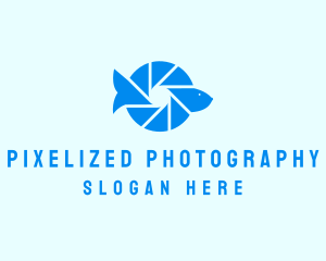 Underwater Fish Shutter logo design