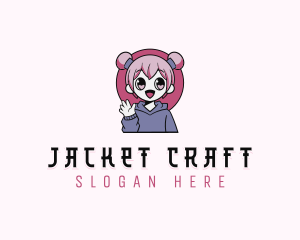 Female Otaku Cosplayer logo