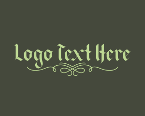 Elegant Gothic Script logo