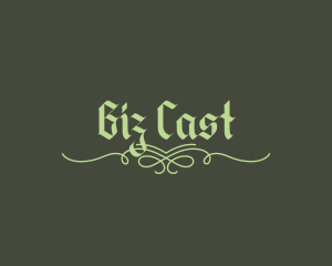Elegant Gothic Script Logo