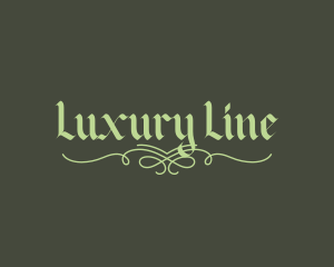 Elegant Gothic Script logo design