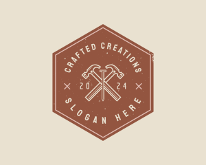 Carpentry Hammer Industrial logo design