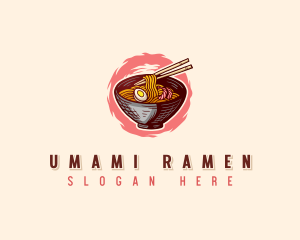 Egg Ramen Noodle logo design