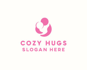 Mother Child Hug logo design