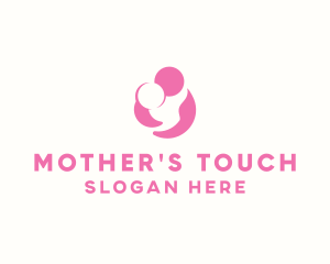 Mother Child Hug logo design