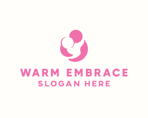 Mother Child Hug logo design