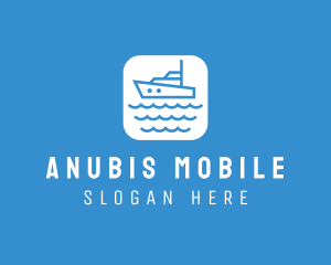 Marine Sailboat App logo design